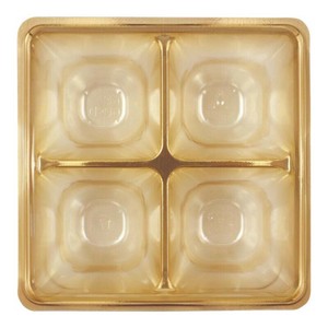 KC60-D KCカップ 四ツ仕切(80-80) 金 アヅミ産業 使い捨て