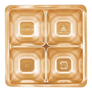 KC65-D KCカップ 四ツ仕切(87-87) 金 アヅミ産業 使い捨て