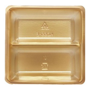 KC65-E KCカップ 横一本仕切(87-87) 金 アヅミ産業 使い捨て