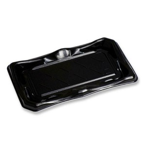 軽食容器 富士2-5(10)黒HF デンカポリマー 使い捨て 【サンプル可】