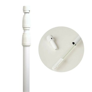 販促用品 40-6123 のぼり用ポール 3段伸縮式 白 ササガワ