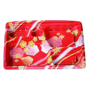 弁当容器 MS角弁 27-19-1 かなで赤 本体 エフピコチューパ 使い捨て 電子レンジ可