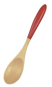 塗分カレースプーン　赤　【木製品　おしゃれ　WOOD】