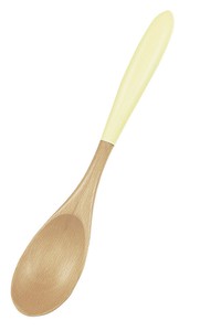 塗分カレースプーン　イエロー　【木製品　おしゃれ　WOOD】