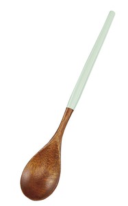 塗分フィットスプーン　グリーン　【木製品　おしゃれ　WOOD】
