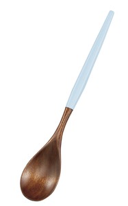 塗分フィットスプーン　ブルー　【木製品　おしゃれ　WOOD】
