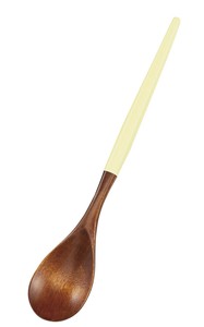 塗分フィットスプーン　イエロー　【木製品　おしゃれ　WOOD】