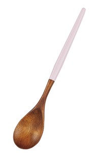塗分フィットスプーン　ピンク　【木製品　おしゃれ　WOOD】