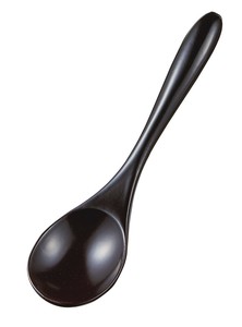 おかゆスプーン 溜　【木製品　おしゃれ　WOOD】