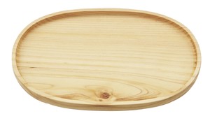 ひのき オーバルプレート　【木製品　おしゃれ　WOOD】