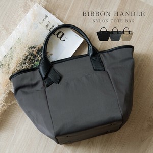 【inb-10170z】【NYLON】【トートバッグ】リボンハンドル 軽量 ポケット