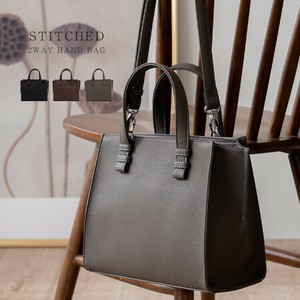 Tote Bag White 2Way Stitch