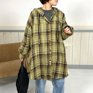 Button Shirt/Blouse Tunic Check [2024 NEW]