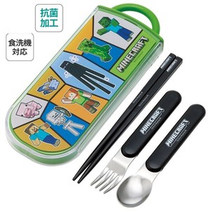 【スケーター】抗菌 食洗機 対応 スライド式 トリオセット【 マインクラフト 25】日本製
