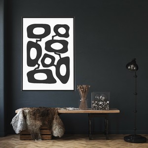アートポスター【  Monochrome Shape01 】 B3　A2　B2　A1　B1　30×40　40×50　50×70　60×90