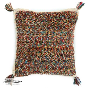 ギャッベ　ペルシャ　イラン　オーガニックウール　クッション　座布団　42×38cm　MSC204_CL