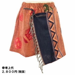 ラップスカート　エスニック　3色展開　総柄