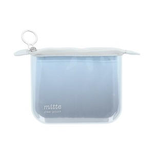 【ポーチ】mitte クリアポーチミニ フラット cloudy