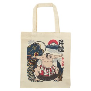 Tote Bag Ivory Mount Fuji Seigaiha