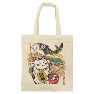 Tote Bag Daruma Mount Fuji Cat