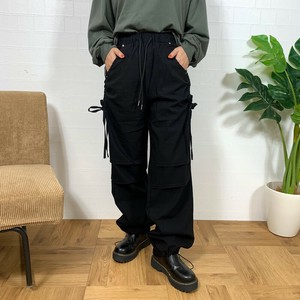 即納【2024新作】ストレッチワキリボンパラシュートパンツ