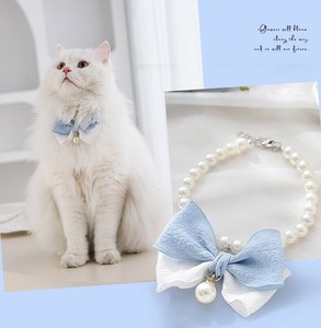 猫の首輪  リボン、可愛い ベッド用品 24G0158M#BQQ582