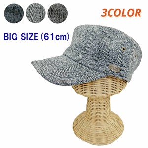 【BIG SIZE】オリジナルプレート ワークキャップ ウール ジャガード 秋冬 帽子 大きいサイズ