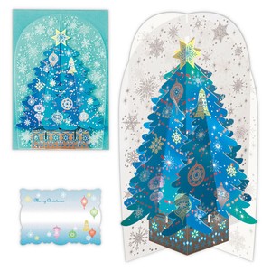 ブルースノーツリー【立体クリスマスカード】