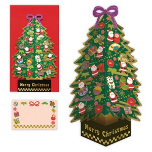 和小物サンタツリー【立体クリスマスカード】