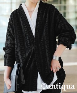 罩衫 女士 开衫 雅卡尔织布 antiqua 绒布 秋冬
