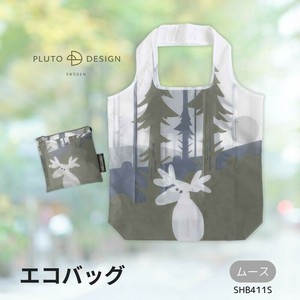pluto エコバッグ【ムース -MOOSE -】（北欧 スウェーデン・輸入・雑貨・ショッピングバッグ）