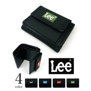 全4色 Lee リー 軽量ナイロン 刺繍ロゴ  三つ折り財布 コンパクトウォレット（0520700）