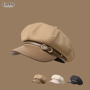 ベルトキャスケット 帽子 つば付き カジュアル 春 秋 冬 上品 【2024AW】 WU1287