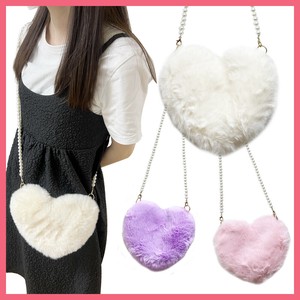 『BAG-7/8/9』エコファー ハート ショルダー バッグ  参考上代1500円（税抜）