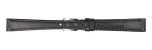MIMOSA(ミモザ) 時計バンド Eカーフ 9mm ブラック (美錠:銀) CE-A9