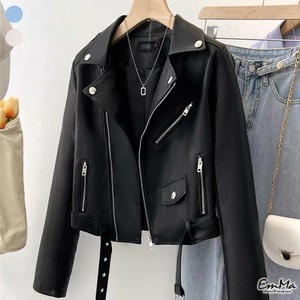 ライダースジャケット PU 春 秋 冬 カジュアル かっこいい   EH4199【2024AW】