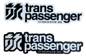 【 trans passenger / ステッカー 】ロゴステッカー XXSサイズ トランスパッセンジャー