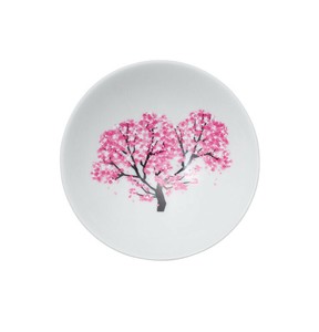 冷感桜　平盃単品【温度で変化　美濃焼　日本製】