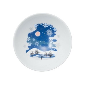 冷感雪結晶　 白平盃単品【温度で変化　美濃焼　日本製】