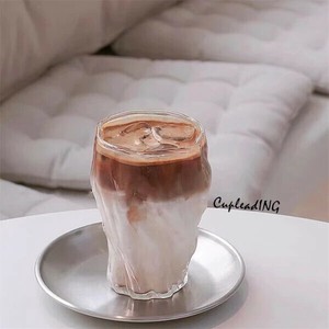 ≪予約商品≫早い者勝ち しわ グラス ビールカップ ガラスカップ 洗練された コーヒーカップ 手作り