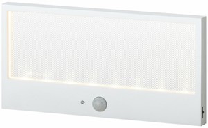 【アイリスオーヤマ　間接照明　LED】　乾電池式LEDセンサーライト　パネルスタンドタイプ