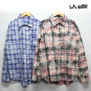Button Shirt/Blouse Check Vintage