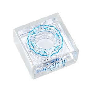【キングジム】透明スタンプ  氷印  大サイズ   CLS33-007 ワッカ　/ スタンプ