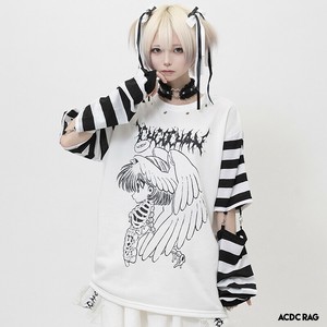 肋骨天使 ロンT コラボ ICHGO CHA~N パンク 原宿系 レディース メンズ