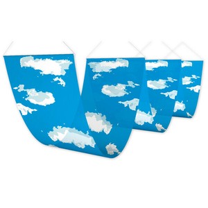 三連ペナント 空と雲