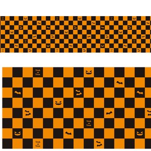 ビニール幕 ハロウィンツートンチェック（25M巻）