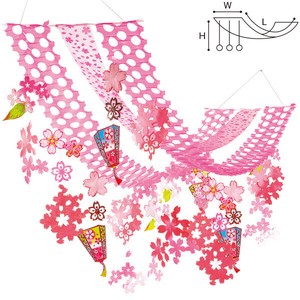 お花見提灯プリーツハンガー