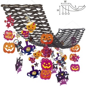 ガイコツハロウィンプリーツハンガー