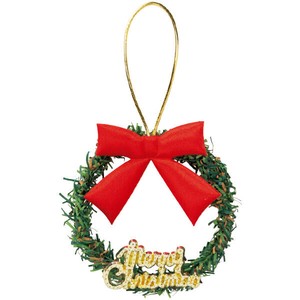 クリスマスボトルリース