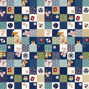 【生地】 【雑貨】【カワイイ】 【小物】【布】【アニマル】【動物】【柴犬】【2024年新作】